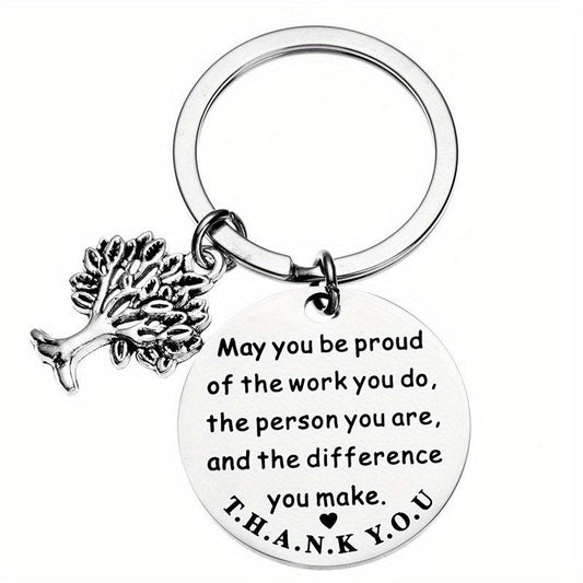 Inspirational Life Tree Key Chain Gift For Men