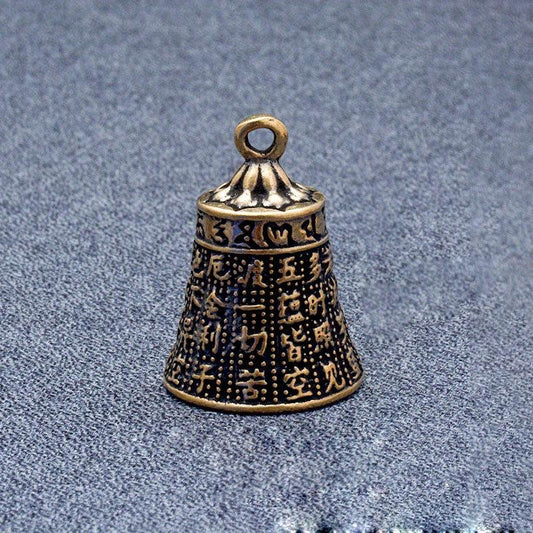 Ancient Brass Heart Bible Bell Copper Wind Chime Pendant