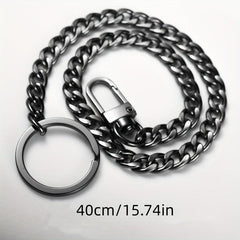 Men's Charm Metal Waist Chain Hip hop Rock Punk Street Keychain