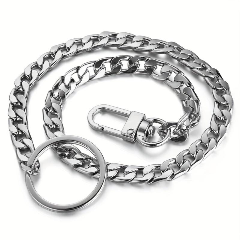 Men's Charm Metal Waist Chain Hip hop Rock Punk Street Keychain