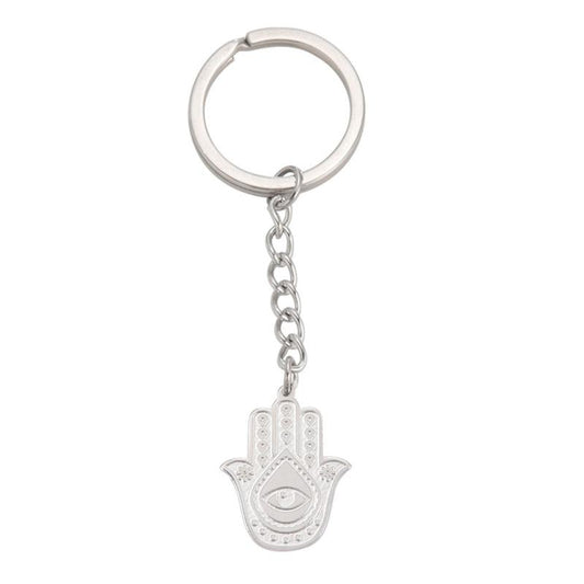 Vintage Stainless Steel Celtic Knot Key Chain