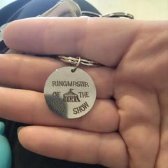 Ringmaster Of The Shit Show Funny Keychain - Brother Gift