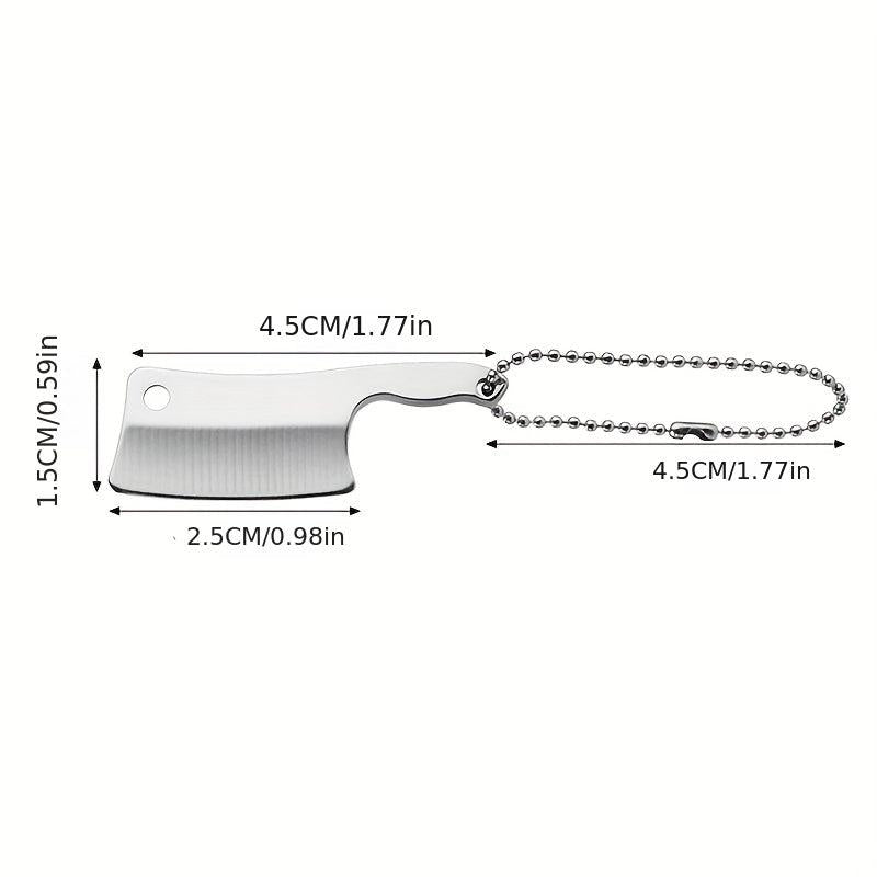 Stainless Steel Mini Kitchen Keychain Pendant Unopened Edge