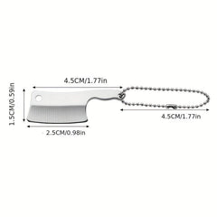 Stainless Steel Mini Kitchen Keychain Pendant Unopened Edge