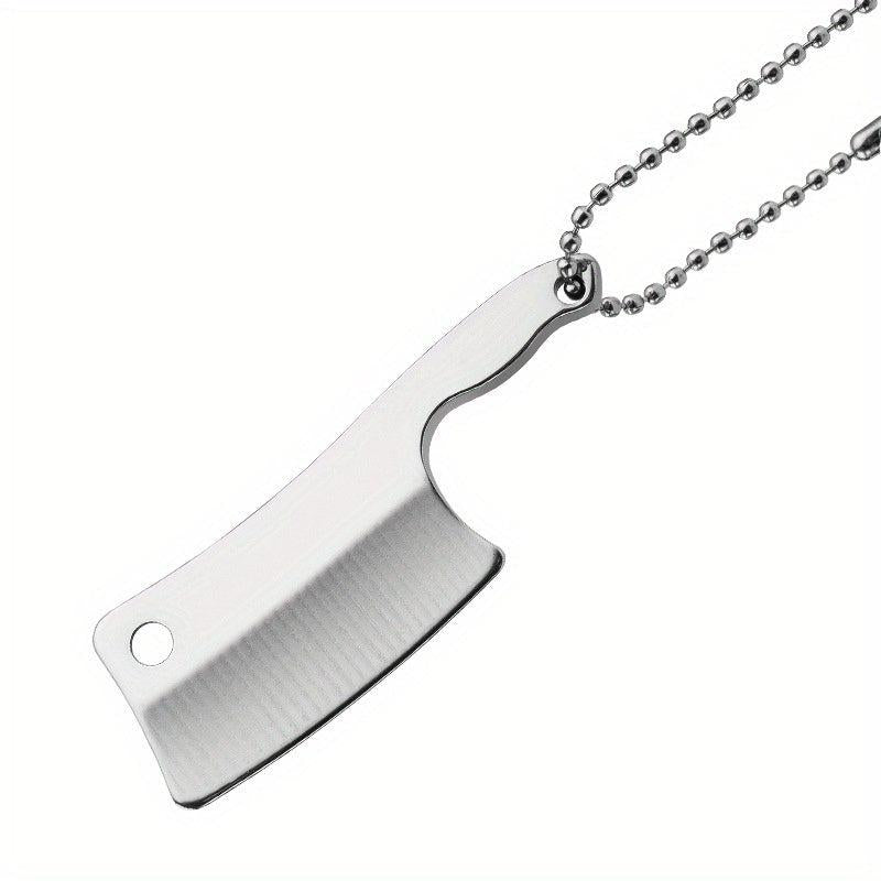 Stainless Steel Mini Kitchen Keychain Pendant Unopened Edge