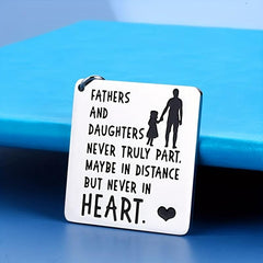 Father Daughter Keychain Dad Christmas Valentine Wedding From Daughter