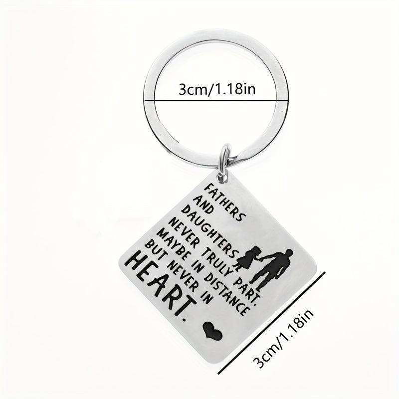 Father Daughter Keychain Dad Christmas Valentine Wedding From Daughter