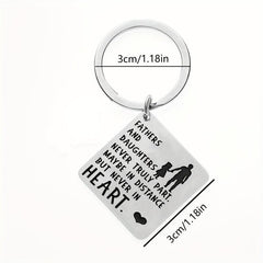 Father Daughter Keychain Dad Christmas Valentine Wedding From Daughter