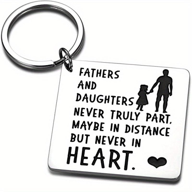 Father Daughter Keychain Dad Christmas Valentine Wedding From Daughter