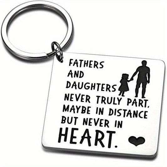 Father Daughter Keychain Dad Christmas Valentine Wedding From Daughter