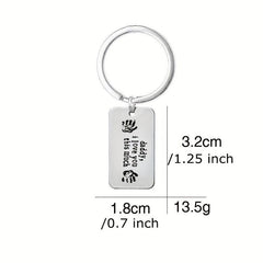 Daddy I Love You This Much Keychain Fathers Necklace