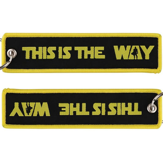 Embroidered Keys Tag Jet Tag Keychains For Men