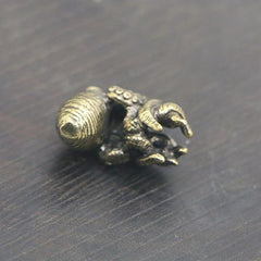 Brass Octopus Pendant Key Chain DIY Umbrella Rope Pendant