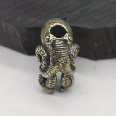 Brass Octopus Pendant Key Chain DIY Umbrella Rope Pendant