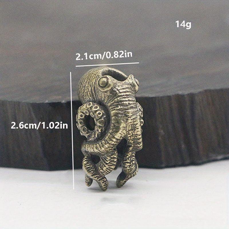 Brass Octopus Pendant Key Chain DIY Umbrella Rope Pendant