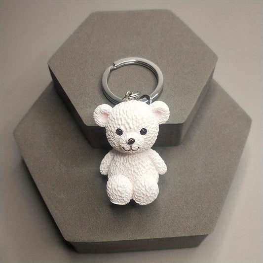 Bear Doll Keychain Creative Cartoon Small Animal Pendant Student Bag Accessories