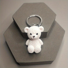Bear Doll Keychain Creative Cartoon Small Animal Pendant Student Bag Accessories