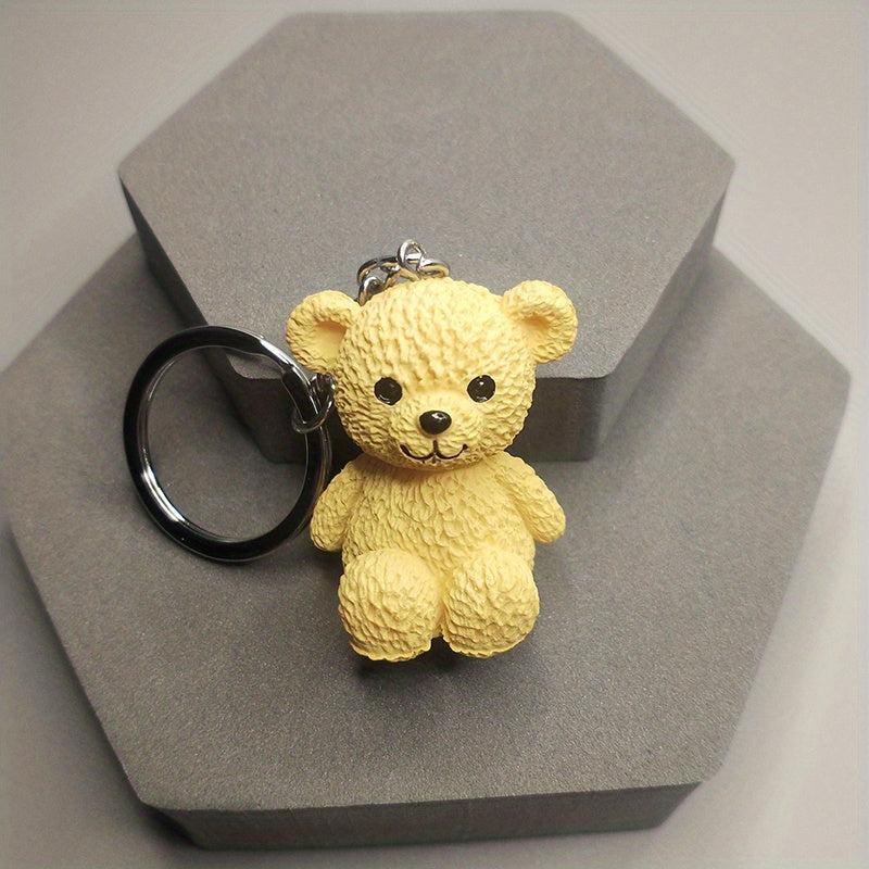 Bear Doll Keychain Creative Cartoon Small Animal Pendant Student Bag Accessories