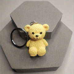 Bear Doll Keychain Creative Cartoon Small Animal Pendant Student Bag Accessories