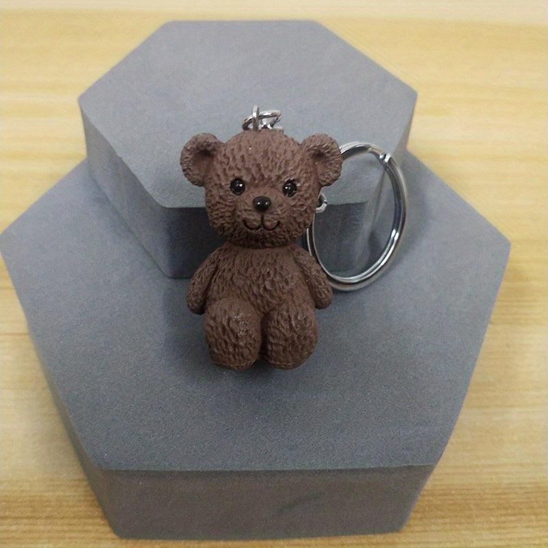 Bear Doll Keychain Creative Cartoon Small Animal Pendant Student Bag Accessories
