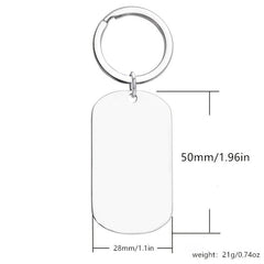 Inspirational Stainless Steel Keychain Gift For Siblings