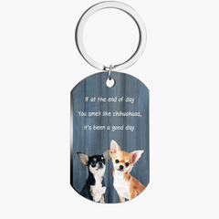 Military IF AT THE END OF Chihuahua Lettering Necklace