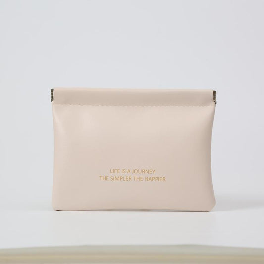 Mini Lipstick Storage Bag Faux Leather Coin Purse