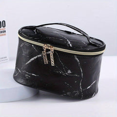 Marble Print Large Capacity Cosmetic Bag Waterproof Travel Storage Bag