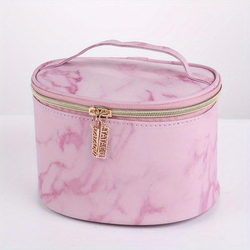 Marble Print Large Capacity Cosmetic Bag Waterproof Travel Storage Bag