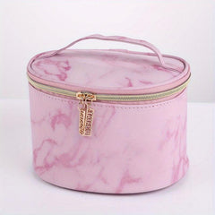 Marble Print Large Capacity Cosmetic Bag Waterproof Travel Storage Bag