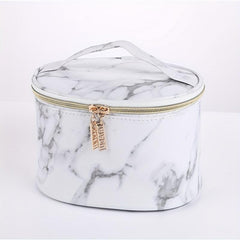 Marble Print Large Capacity Cosmetic Bag Waterproof Travel Storage Bag