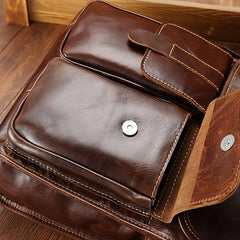 Men's Leather Business Casual Shoulder Bag