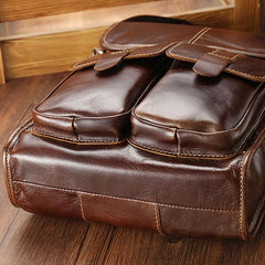 Men's Leather Business Casual Shoulder Bag