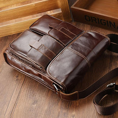 Men's Leather Business Casual Shoulder Bag