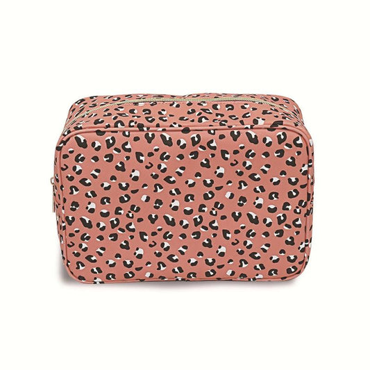 Leopard Print Makeup Bag Waterproof Toiletries Bag