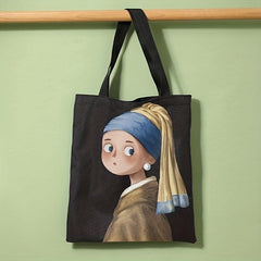 Cartoon Pattern Shoulder Bag Portable Lightweight Shopper Bag
