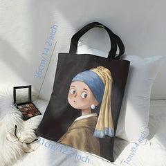 Cartoon Pattern Shoulder Bag Portable Lightweight Shopper Bag