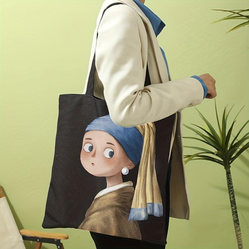 Cartoon Pattern Shoulder Bag Portable Lightweight Shopper Bag