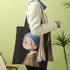 Cartoon Pattern Shoulder Bag Portable Lightweight Shopper Bag