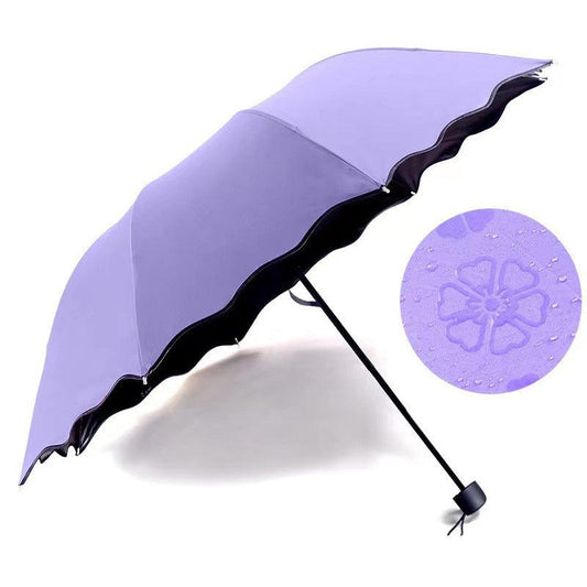 Compact Casual Sun Umbrella with Blooming Material