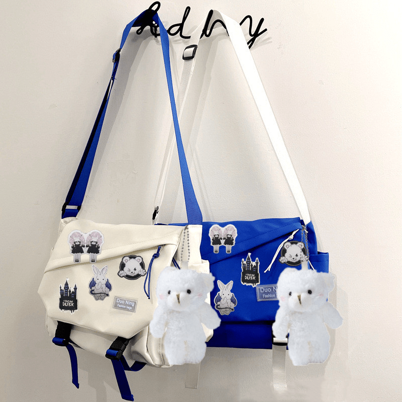 Waterproof Large Capacity Crossbody Bag Harajuku Messenger Bag for Teens Boys