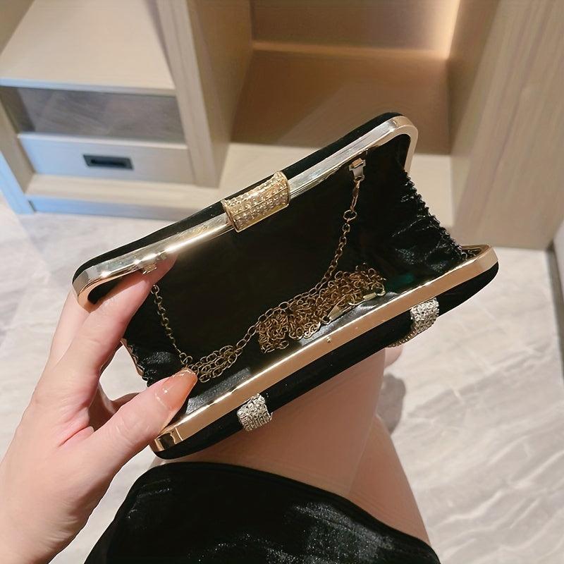 Rhinestone Clutch Purse Evening Bag for Wedding Party