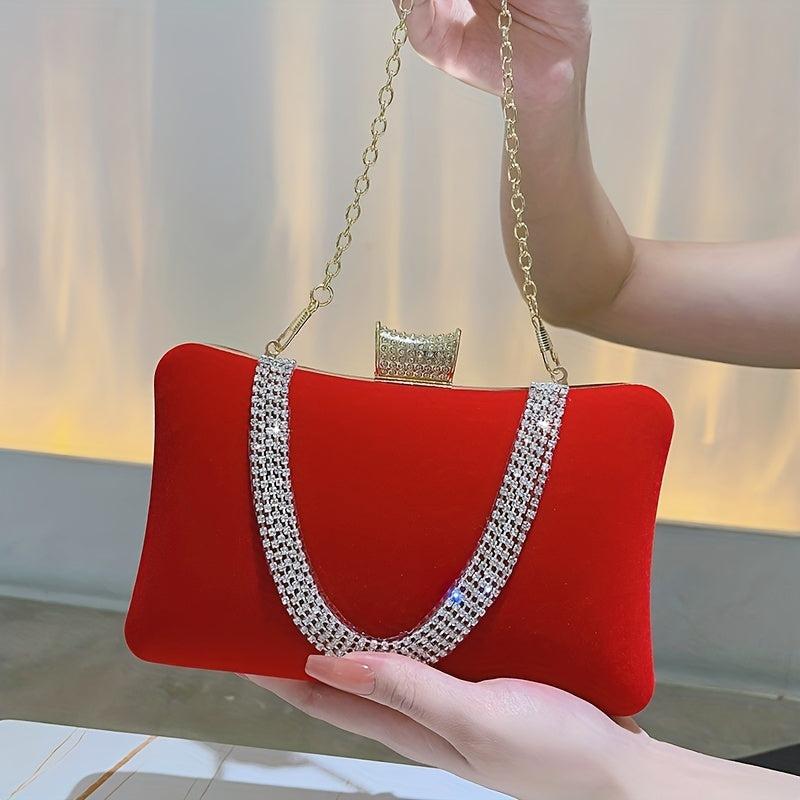 Rhinestone Clutch Purse Evening Bag for Wedding Party
