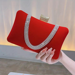 Rhinestone Clutch Purse Evening Bag for Wedding Party