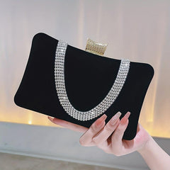 Rhinestone Clutch Purse Evening Bag for Wedding Party