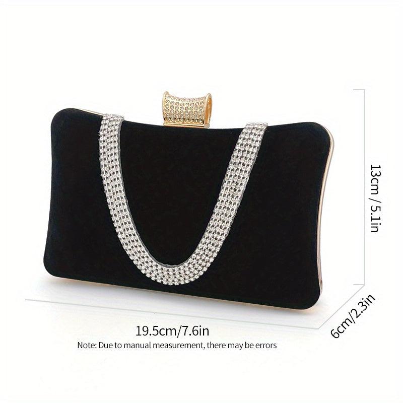 Rhinestone Clutch Purse Evening Bag for Wedding Party