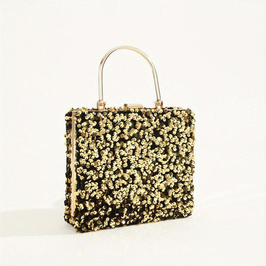Colorful Sequins Clutch Purse Glitter Handbag for Wedding Party