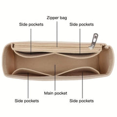 Felt Cloth Zipper Cosmetic Storage Bag