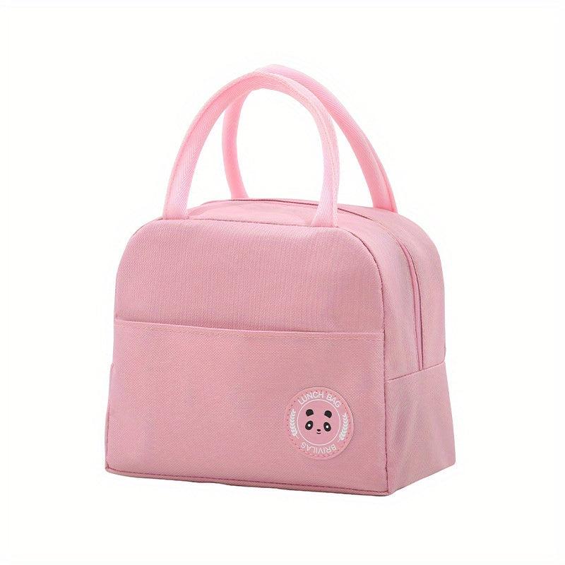 Minimalist Zipper Lunch Storage Bag Insulated Handbag For Work