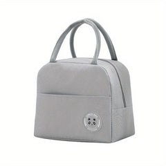 Minimalist Zipper Lunch Storage Bag Insulated Handbag For Work